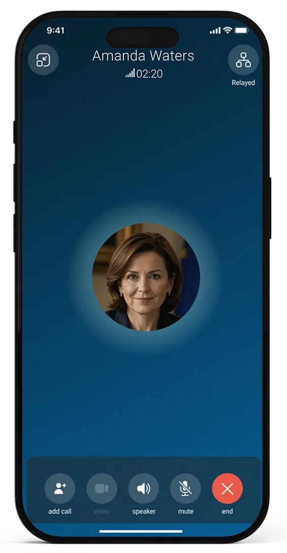 KvantPhone: a quantum resistant secure communication service