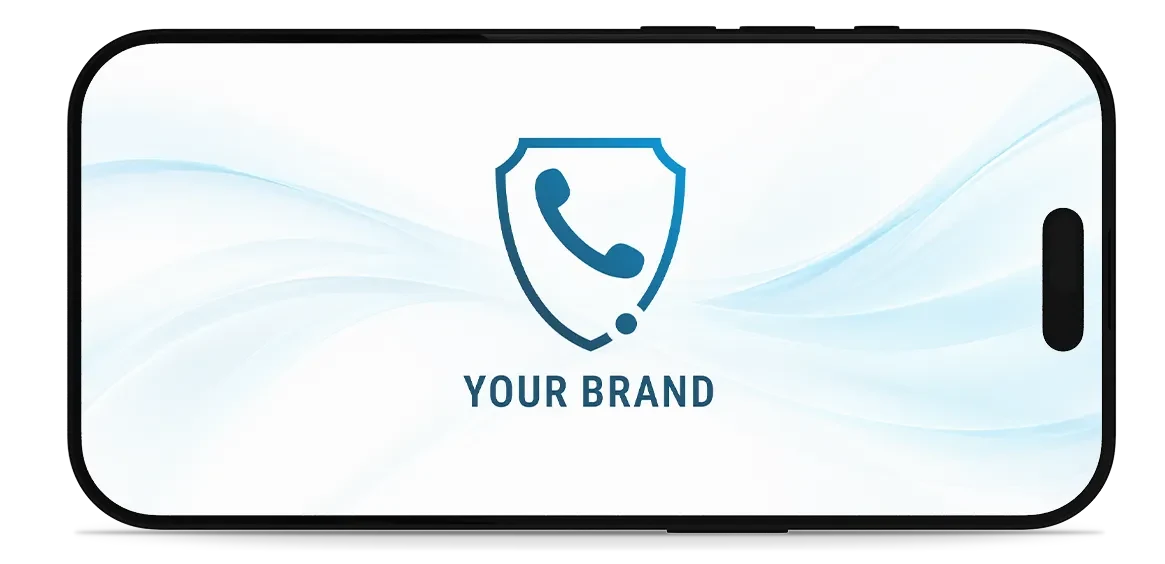 KvantPhone under a customer brand, on a handset