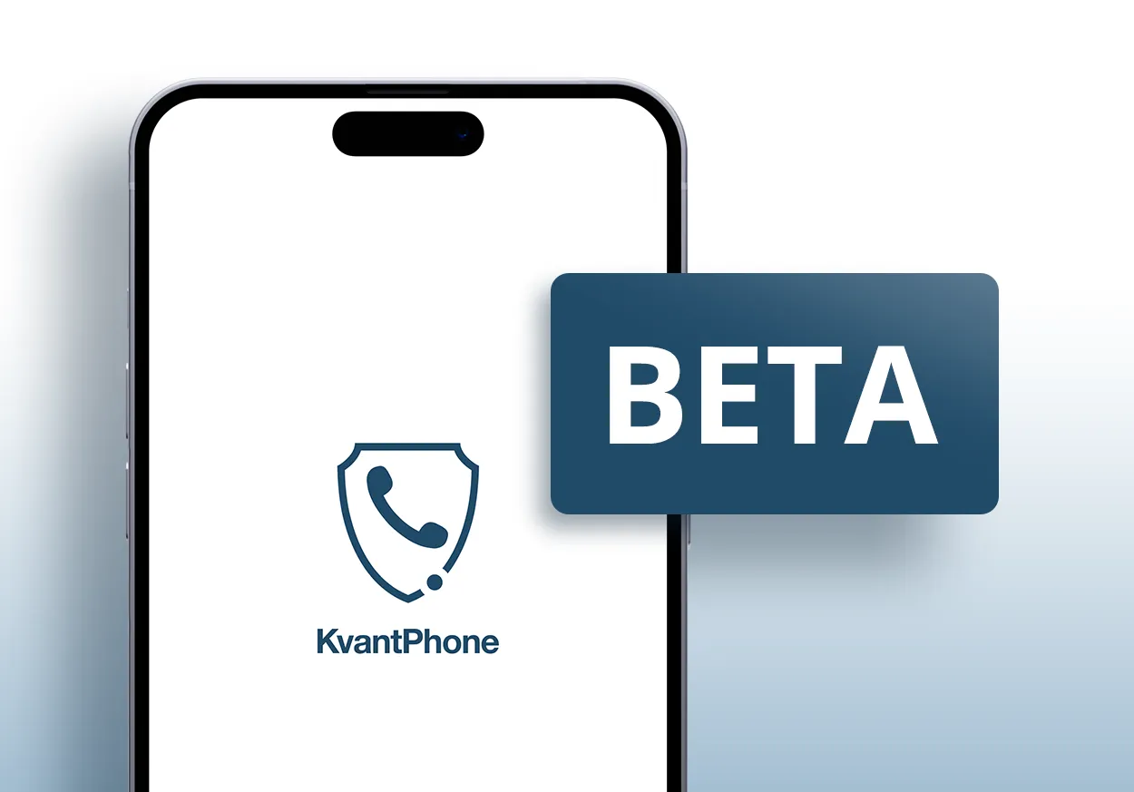 KvantPhone visual illustrating Post-quantum preparation